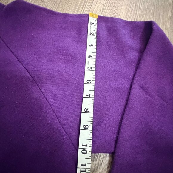 Vintage 90s Fruit Of The Loom Purple Blank Sweatshirt Raglan XL USA Made - Picture 6 of 10